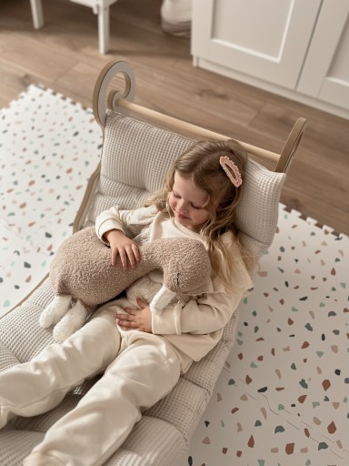 Деревянная качалка для детей - Montessori Colorful Rocker, размер M