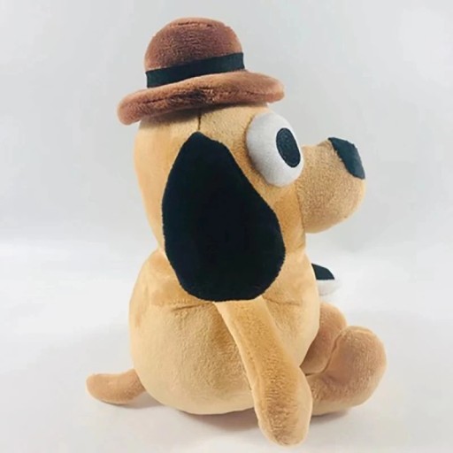 25см This Is Fine Meme Coffee Dog Плюшевая игрушка Мягкая кукла Мягкая плюшевая игрушка