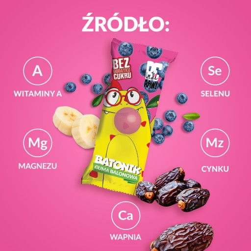 БЕРАВ! KIDS Батончик без сахара детский со вкусом жевательной резинки 25 г