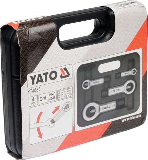 НАБОР ГАЙКОРЕЗОВ YATO, 4 ДЕТАЛИ, ЧЕХОЛ YT-0585