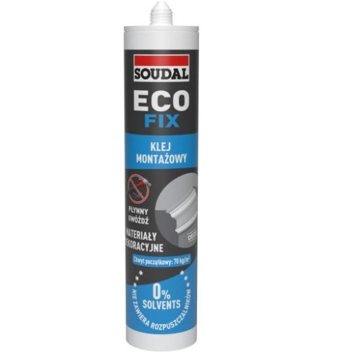 МОНТАЖНЫЙ КЛЕЙ 280МЛ SOUDAL ECO FIX