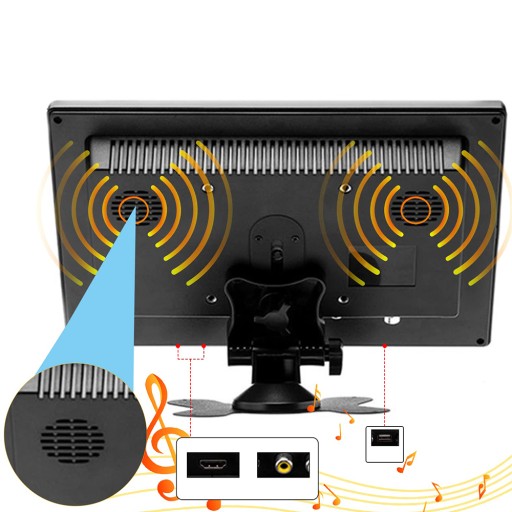 MONITOR LED 10 CALI HD Z HDMI VGA AV BN 12V EKRAN LCD