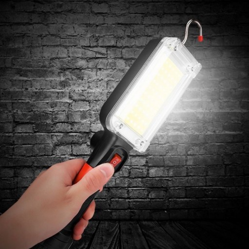 Мощная светодиодная лампа COB для мастерской, USB-КРЮК, МАГНИТ, ПЕРЕЗАРЯЖАЕМЫЙ