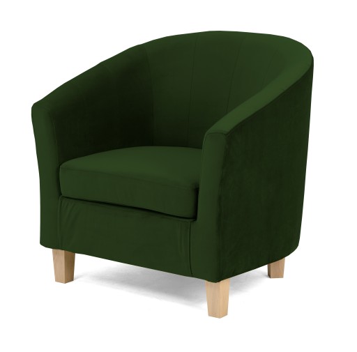 Удобное велюровое кресло Tiffany Club Bucket