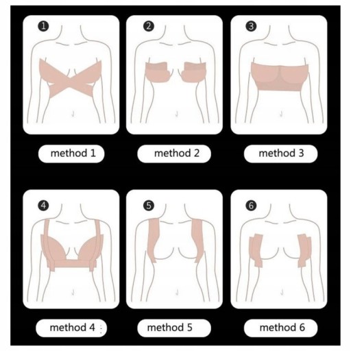 YellowBOOBS TAPE Лента для поддержания груди 5см х 5м + 6 накладок для груди
