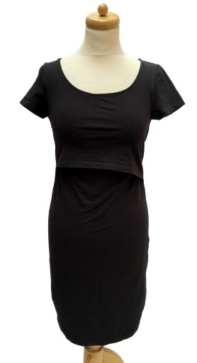 Платье Anna Field Mama S 36, черное для кормящих мам