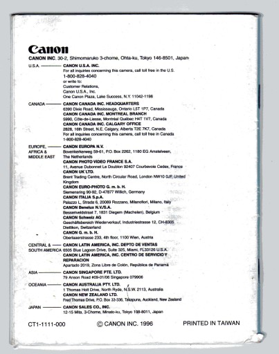 CANON EOS 500N / 500N QD РУКОВОДСТВО