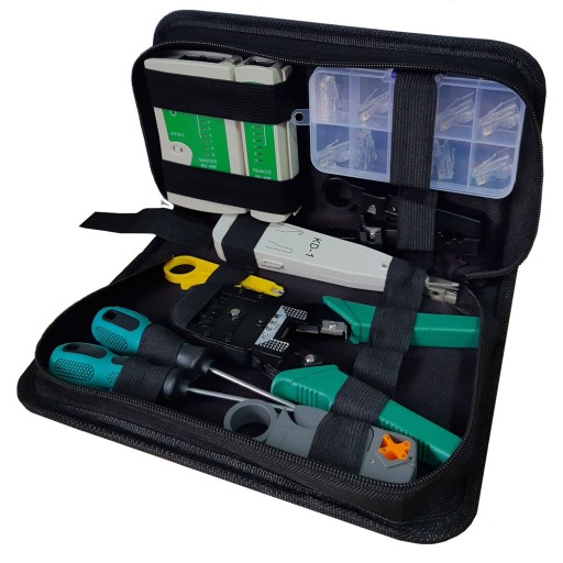 КОМПЛЕКТ КАБЕЛЬНОГО ТЕСТЕРА RJ 45 Щипец RJ45