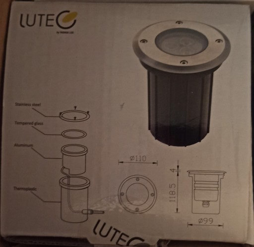 ВСТРАИВАЕМЫЙ ФАРА ДВИЖЕНИЯ 3W LED IP68 RGB