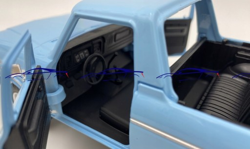 Ford Bronco (жесткий верх) 1978 1:24 Motormax 79373 синий