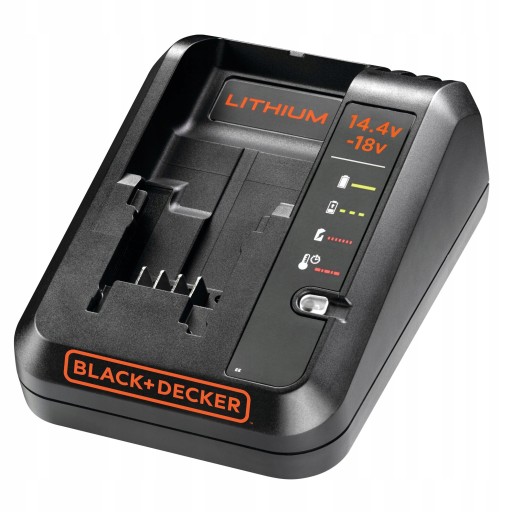 BLACK DECKER 2x литий-ионный аккумулятор 18 В 4,0 Ач + зарядное устройство 14,4–18 В