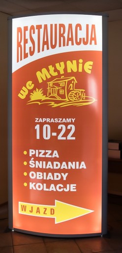 PYLON LED 350x125 cm PLEXI totem REKLAMOWY