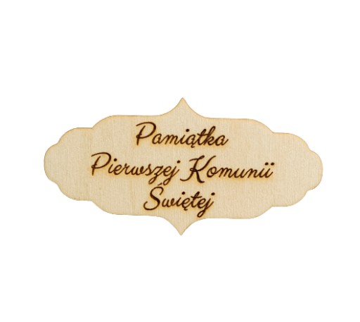 Tabliczka z napisem pamiątka komunii click it 12cm