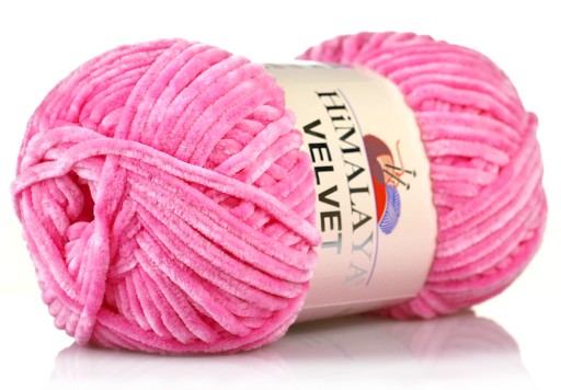 ПРЯЖА HIMALAYA VELVET - № 09 РОЗОВАЯ.