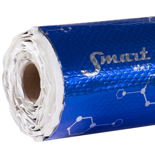 SMARTMAT Бутиловый звукоизоляционный коврик 2,5мм 1м2 для шумоизоляции автомобиля