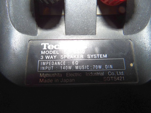 Kolumny Technics SB-C350 2x140Watt 6ohm Made in Japan!!!