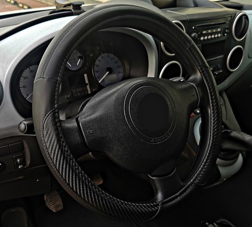 Pokrowiec na kierownice Opel Astra G H J K Corsa Meriva Mokka skóra karbon