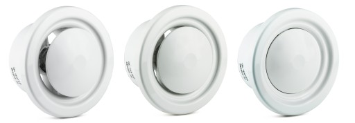 Диффузор Click-Clack с рамкой, диаметр 150, белый AVM150