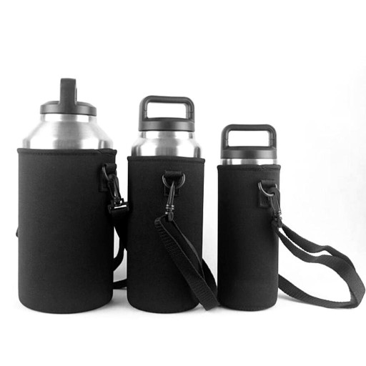 Neoprenowy uchwyt na butelkę, czarny, , , 64oz 18o