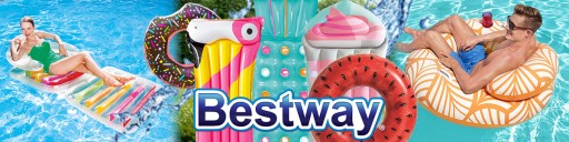 Koło do pływania Ponton z Uchwytami Kółko Dla Dzieci BESTWAY 36302 Flamingi