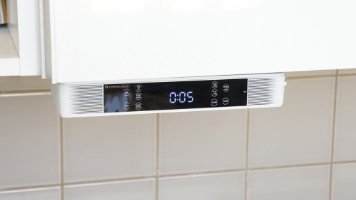 Ferguson Regent Cucina FM, кухонное радио под шкафом, Bluetooth-часы, белые