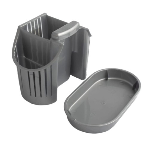 OCIEKACZ NA SZTUĆCE PLASTIKOWY OC1 SZARY / SREBRNY