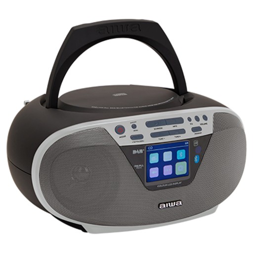БУМБОКС Bluetooth 6ВТ РАДИОУСТРОЙСТВО CD FM AUX AIWA BBTU-500DAB/SL + ПУЛЬТ ДИСТАНЦИОННОГО УПРАВЛЕНИЯ