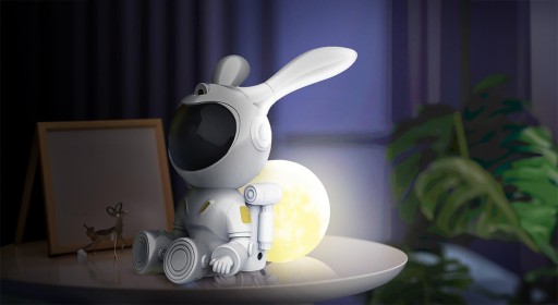 ЗВЕЗДНЫЙ ПРОЕКТОР НОЧНИК ДЛЯ ДЕТЕЙ LED ЛАЗЕРНЫЙ КРОЛИК КОСМОНАВТ