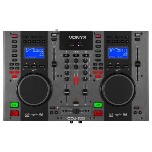 Vonyx CDJ450 двойной CD-плеер MP3 USB BT-микшер