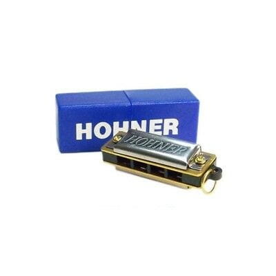 MINI HARP harmonijka ustna 4 kanałowa. Instrument, wisiorek, gadżet HOHNER