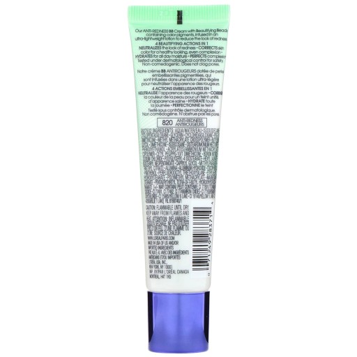 L'Oréal, Miracle Beauty Beauty, BB-кремы, 820 против покраснений, 1 унция