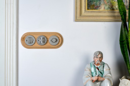 RETRO LOFT CERAMICZNY WŁĄCZNIK STERUJĄCY ROLETAMI