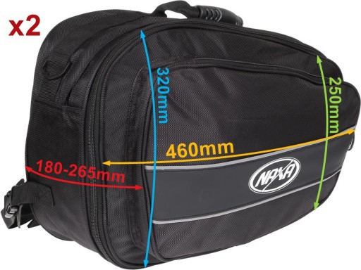 БОКОВЫЕ СУМКИ НА МОТОЦИКЛА NAXA 2X30L КАЧЕСТВО