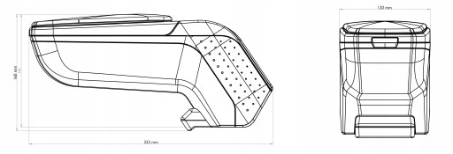 Podłokietnik ARM2 Ford C-MAX, 2010-2019, Sx