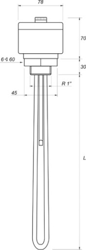 GRZAŁKA DO BOJLERA Z TERMOSTATEM 5/4'' 1500W VOLUX