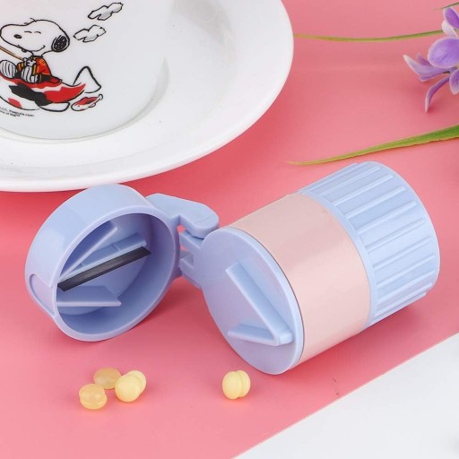 Rozdrabniacz Do Tabletek Plastikowy Przecinak Do Tabletek Pudełko Do