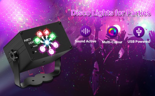 PROJEKTOR DYSKOTEKOWY KULA DISCO REFLEKTOR UV LED