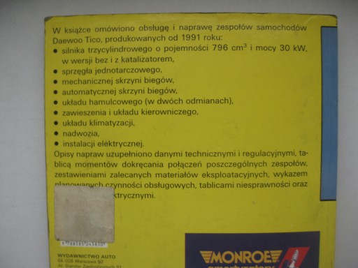 Daewoo Tico ремонтирую сам Daewoo TICO Строительство, сервис и ремонт PL