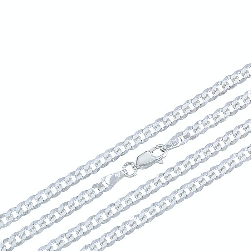 Męski Łańcuszek, Pancerka Diamentowana 60 cm 3,8 mm Srebro 925 plus Gratis