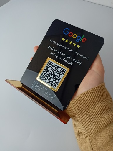 Табличка Статуэтка с логотипом социальных сетей 1 QR-код