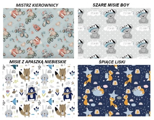 PRZEŚCIERADŁO 100% BAW. Z GUMKĄ 60x120 DUŻO WZORÓW