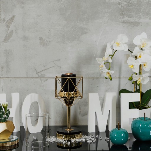 Подсвечник Glamour Lantern Chrome Gold кристалл