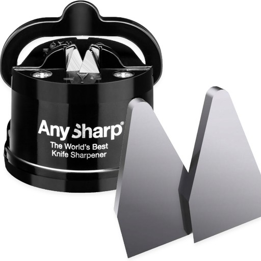 НАБОР ТОЧИЛКИ КУХОННЫХ НОЖЕЙ AnySharp DIAMOND + ЗАПАСНЫЕ ПЛАСТИНЫ