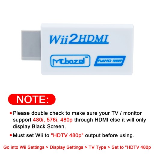 АДАПТЕР КОНВЕРТЕР КОНВЕРТЕР Wii в HDMI 1080p