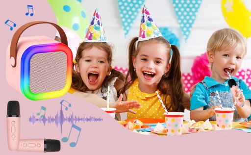 ПОРТАТИВНЫЙ БЕСПРОВОДНОЙ НАБОР ДЛЯ КАРАОКЕ, ДИНАМИК BLUETOOTH + МИКРОФОН, 2 шт.