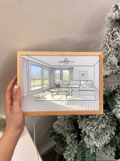 INS Deco Led Light Painting USB Plug Dimmable Wall Artwork