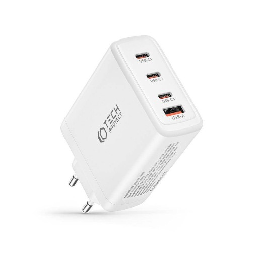 БЫСТРОЕ ЗАРЯДНОЕ УСТРОЙСТВО GaN USB + 3xUSB-C PD 100 Вт QC 3.0