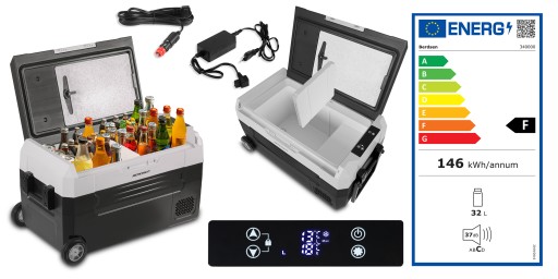 Компрессорный холодильник Icemax 400 32л, черно-серый