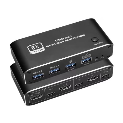 KVM-консоль Переключатель HDMI 2.1 4K120Гц 8K