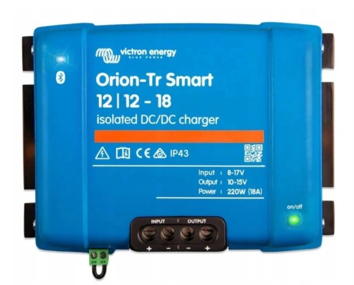 Изолированное зарядное устройство Victron для EURO 6 Orion-Tr Smart 12/12V 18 A DC-DC